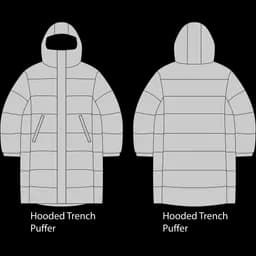 Hooded Trench Puffer